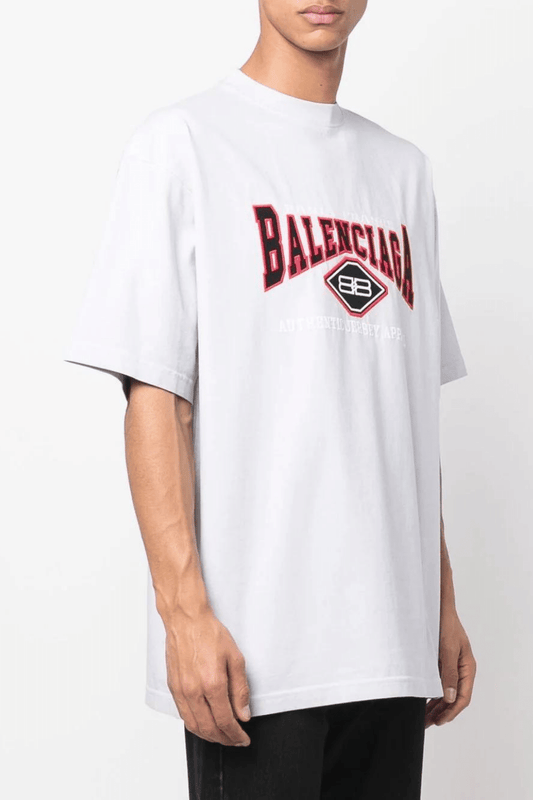 Balenciaga logo-embroidered short-sleeved T-shirt