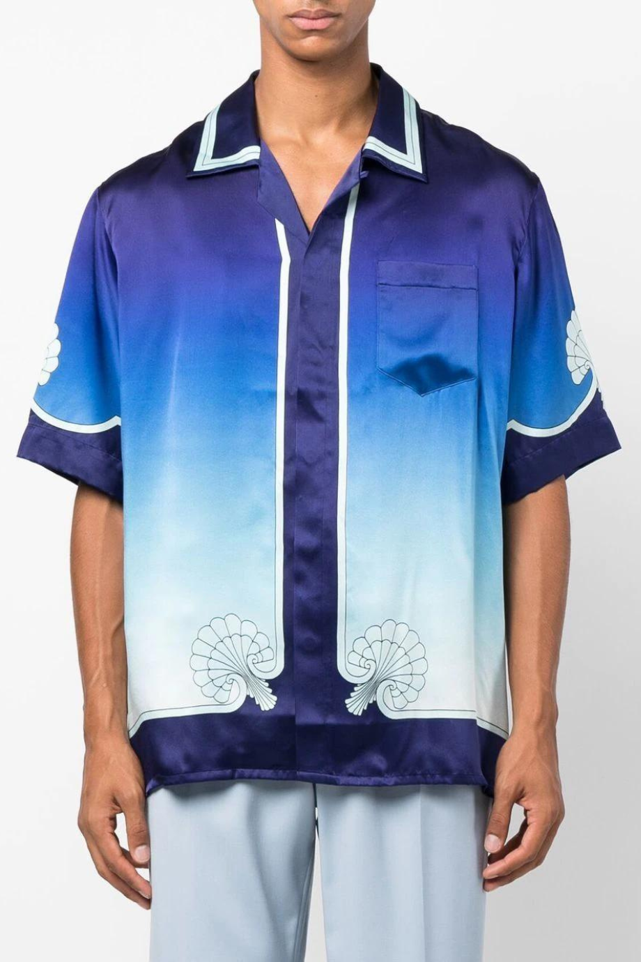 Casablanca graphic-print Cuban shirt