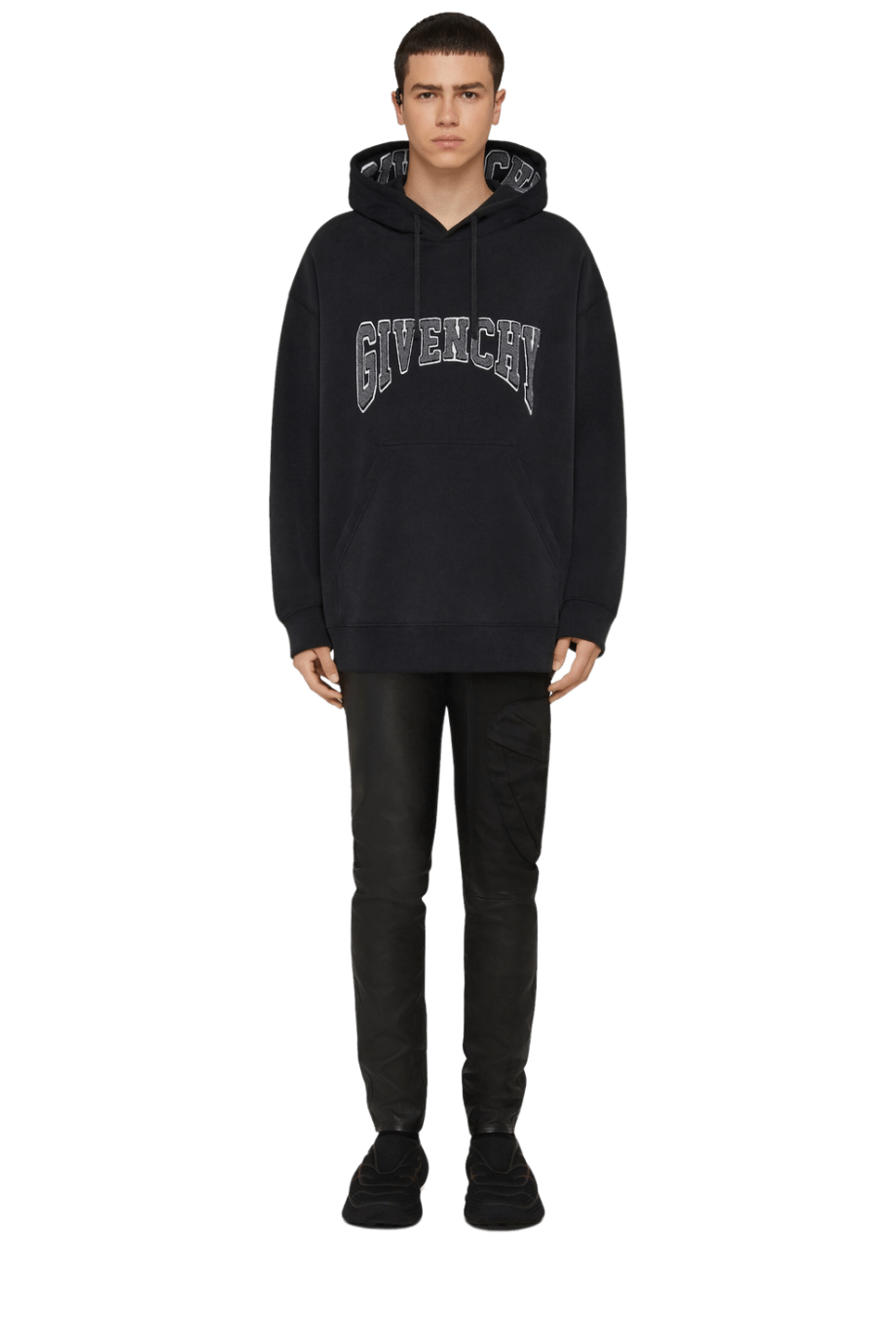 GIVENCHY Slim fit hoodie in felpa with patch – EBITAF