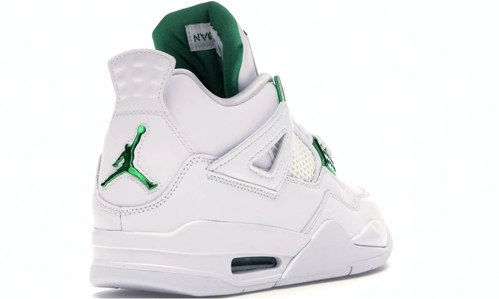 Metallic green jordan 4 deals