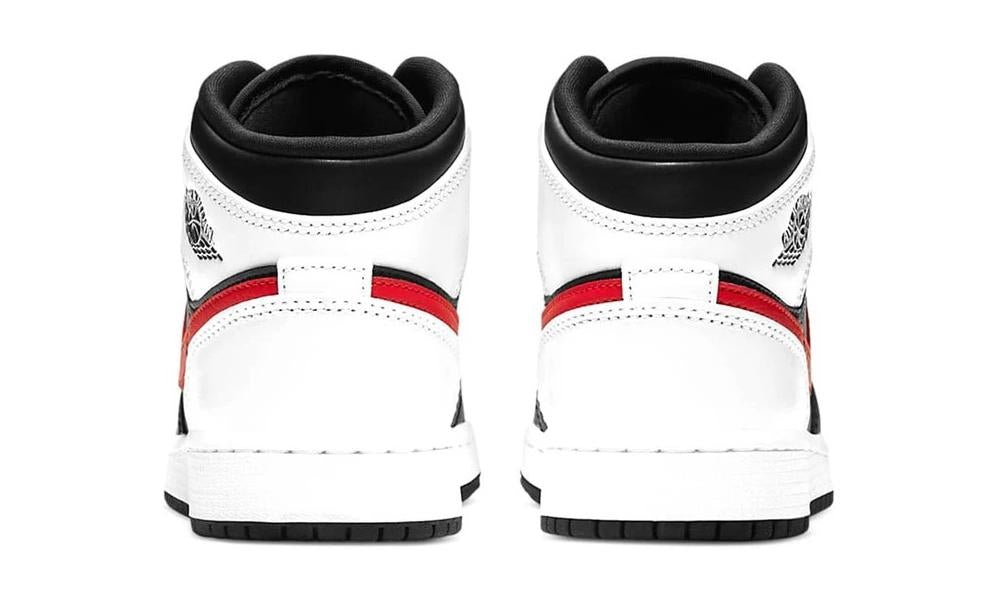 Jordan 1 Mid Black Chile Red White