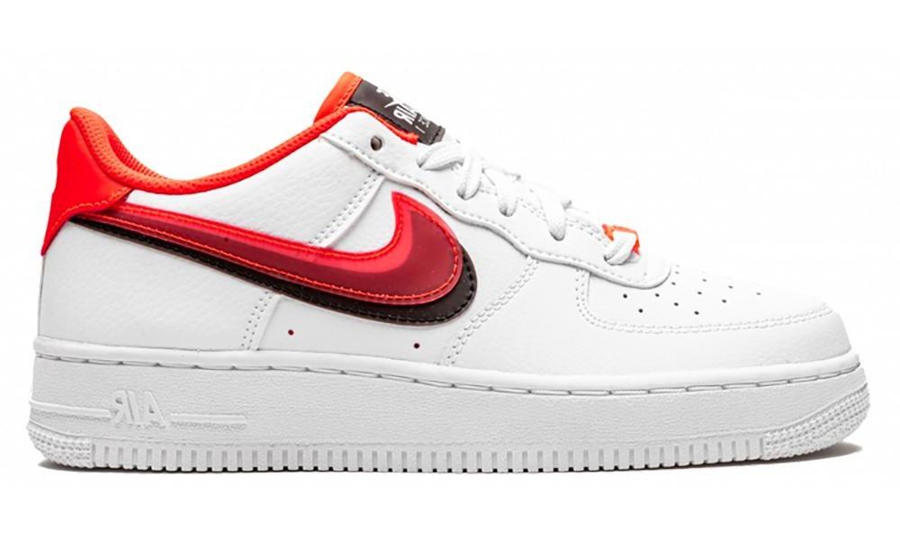 Nike Air Force 1 LV8 Double Swoosh Red Black (GS)