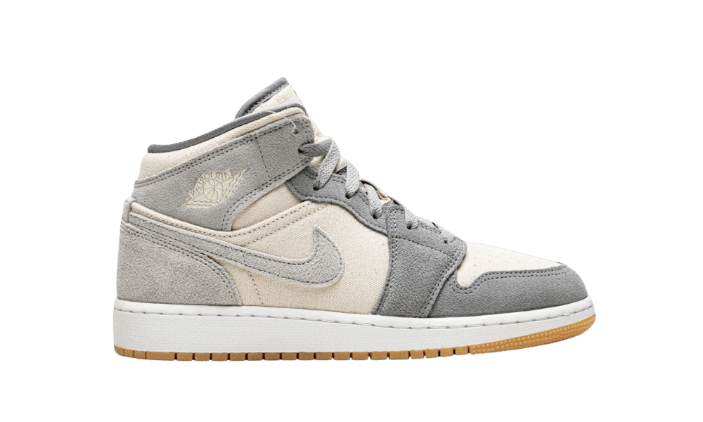 AIR JORDAN 1 MID SE GS "Coconut Milk / Particle Grey"